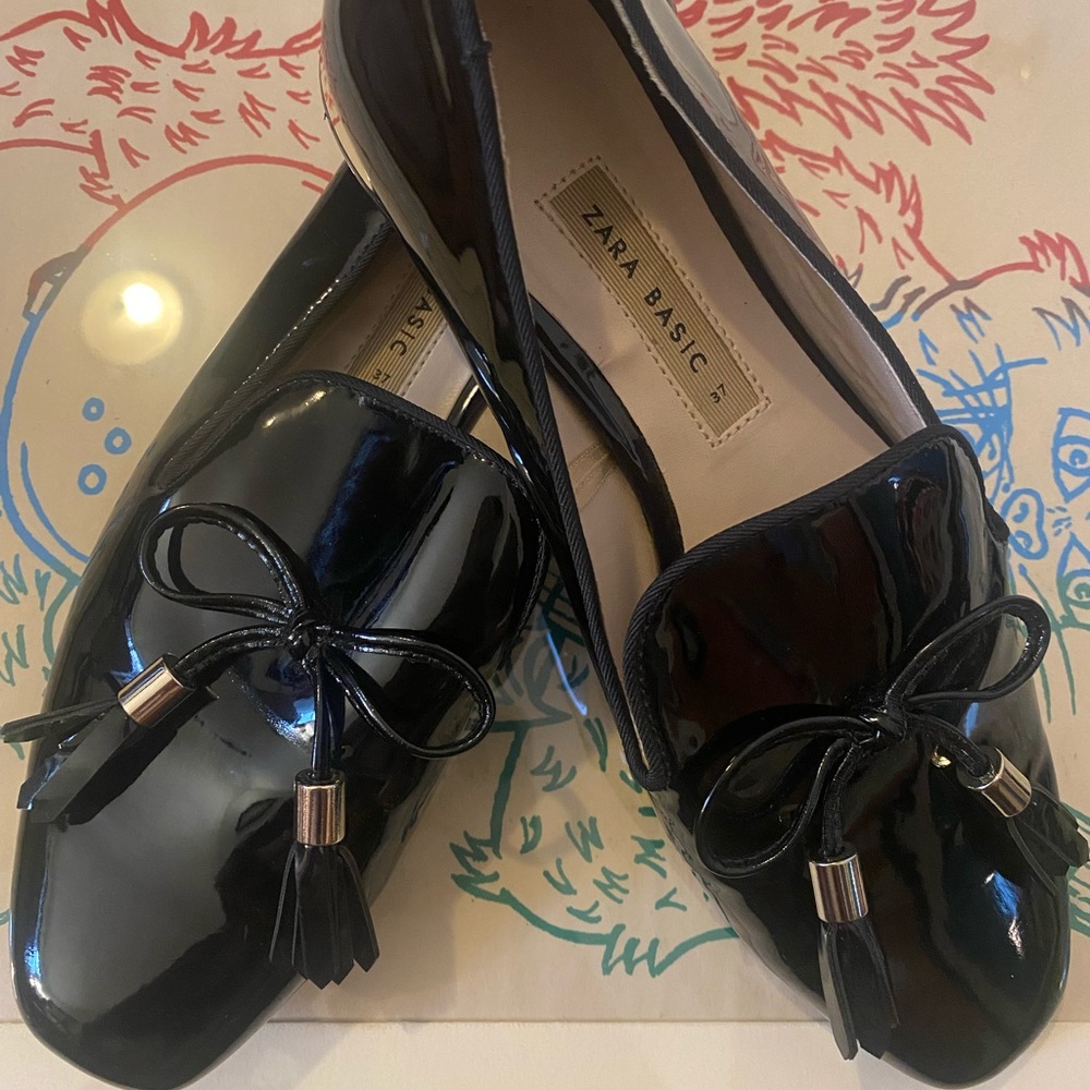 Black loafers